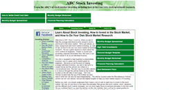 Desktop Screenshot of abcstockinvesting.com
